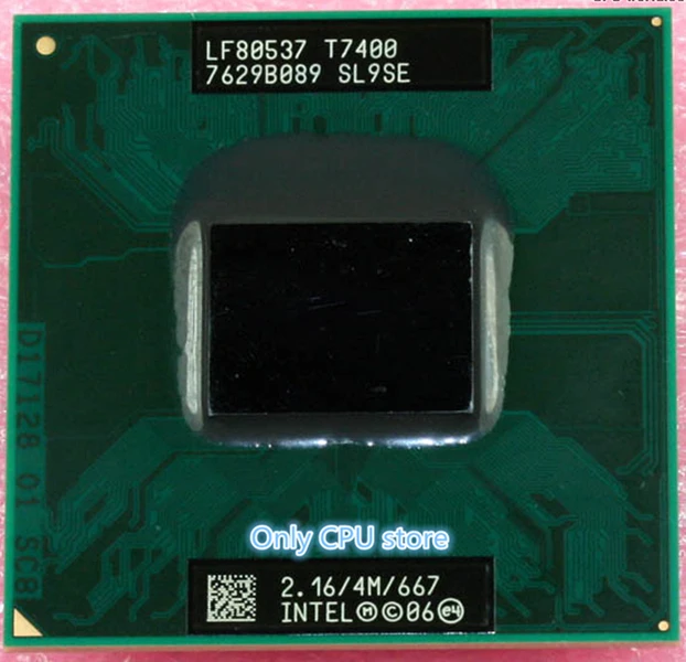 Оригинальный процессор intel Core 2 Duo T7400 4 метровый разъем Кэш память 479/2 16