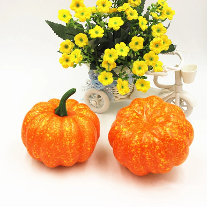 2 шт. декоративная Тыква реквизит для Хэллоуина|Искусственные продукты и овощи| |