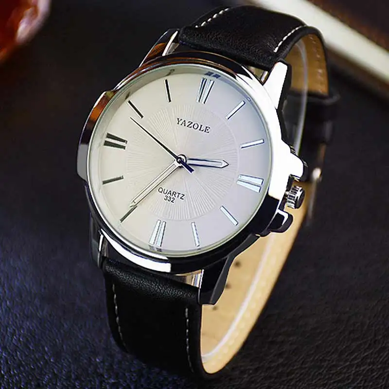 color 3 YAZOLE модные роскошные Брендовые Часы новые мужские классические кожаные кварцевые часы мужские часы простые деловые наручные часы TT@ 88 - Цвет: color 3