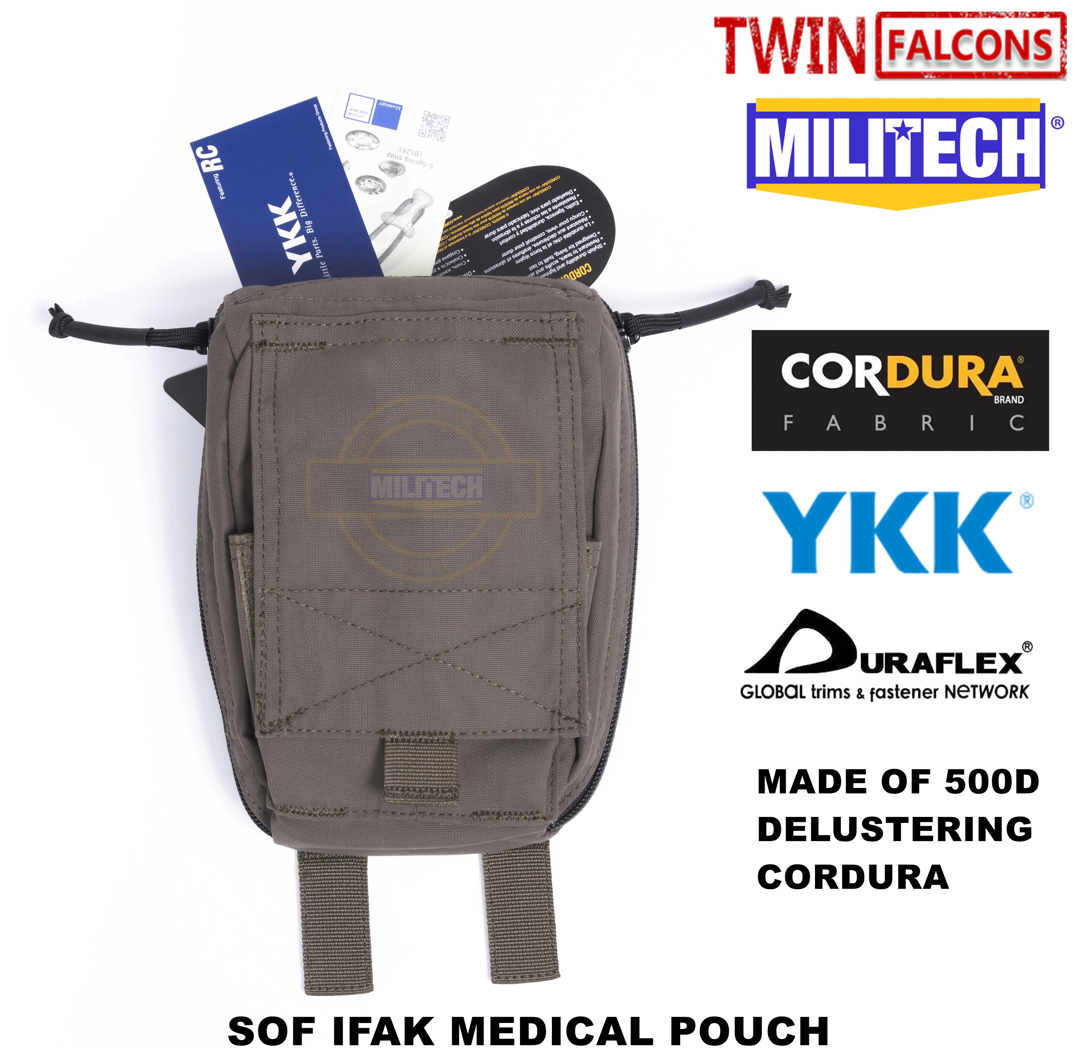 MILITECH twinfalcon TW Delustered MOLLE медицинский комплект первой помощи для травм сумка емки