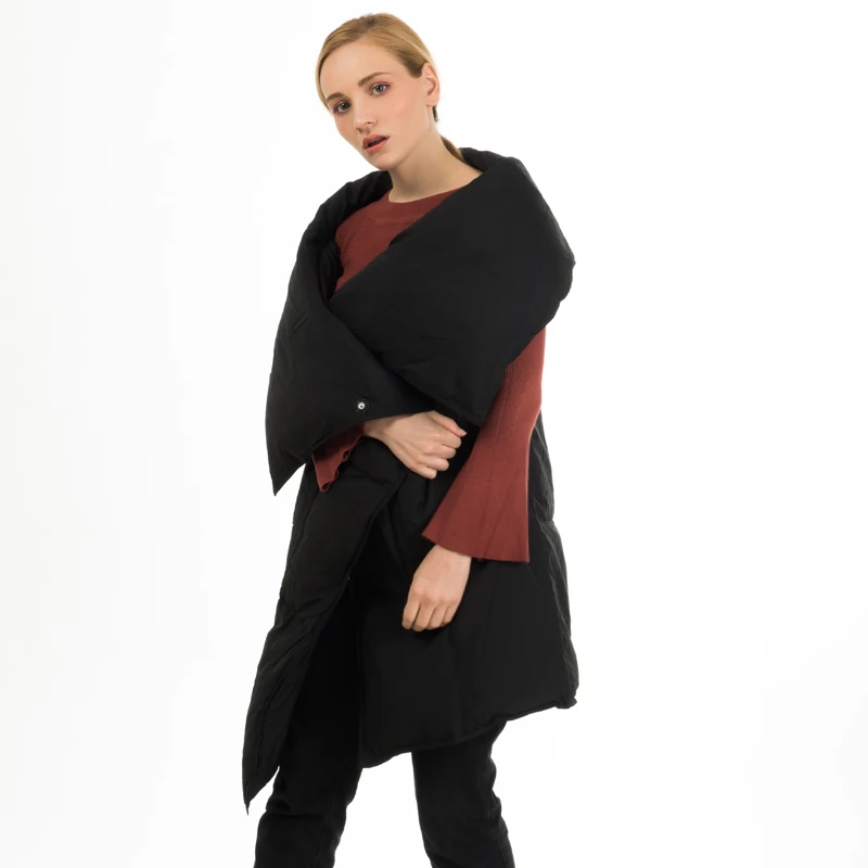 2018 длинные зимние женские пуховая куртка новая женская белая утка вниз