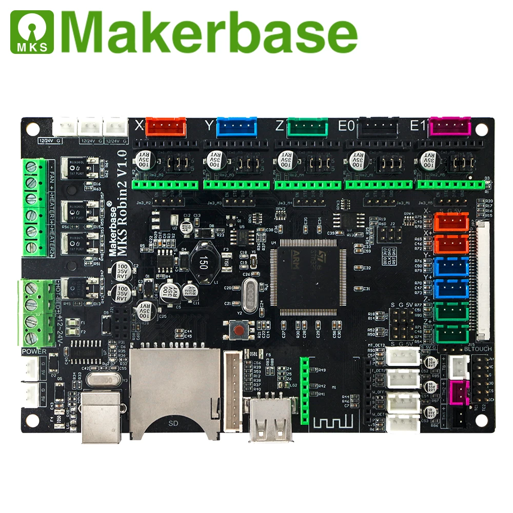 Makerbase MKS Robin2 32 бит плата управления 3D принтер части 3.5tft сенсорные экраны Wifi