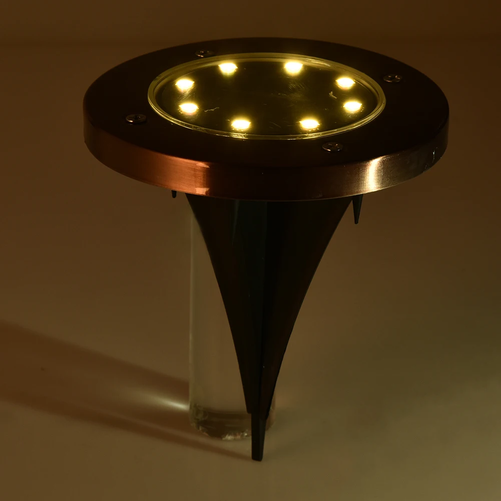 8LED солнечный светильник, домашний сад, солнечная энергия, наземный светильник, под землёй, лампа для улицы, дорожка для сада, настил для двора, лампы для газонов
