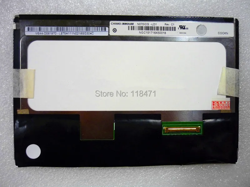 7 дюймов N070ICG LD1 IPS ЖК дисплей screen1280 * 800 дистанционного + HDMI VGA 2AV плата контроллера VS
