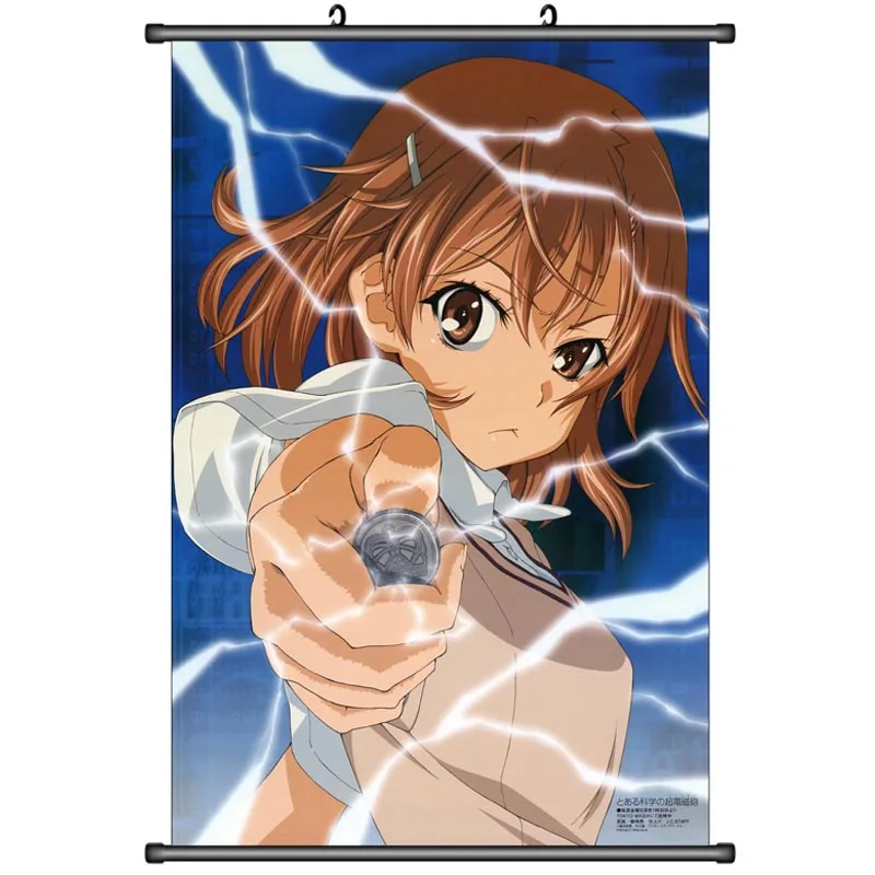 Японский аниме Toaru Kagaku no Rerugan некий научный перила Misaka Mikoto Shirai Kuroko домашний Декор