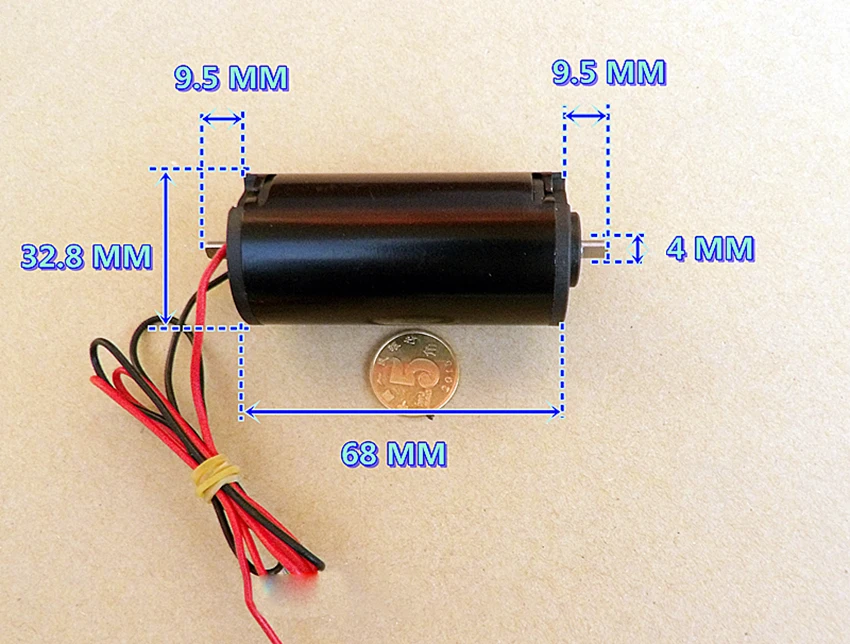 NdFeB магниты двойные шариковые подшипники микро мотор семиполюсный ротор DC12V dia33mm двигатели высокий крутящий момент Электрический занавес мотор