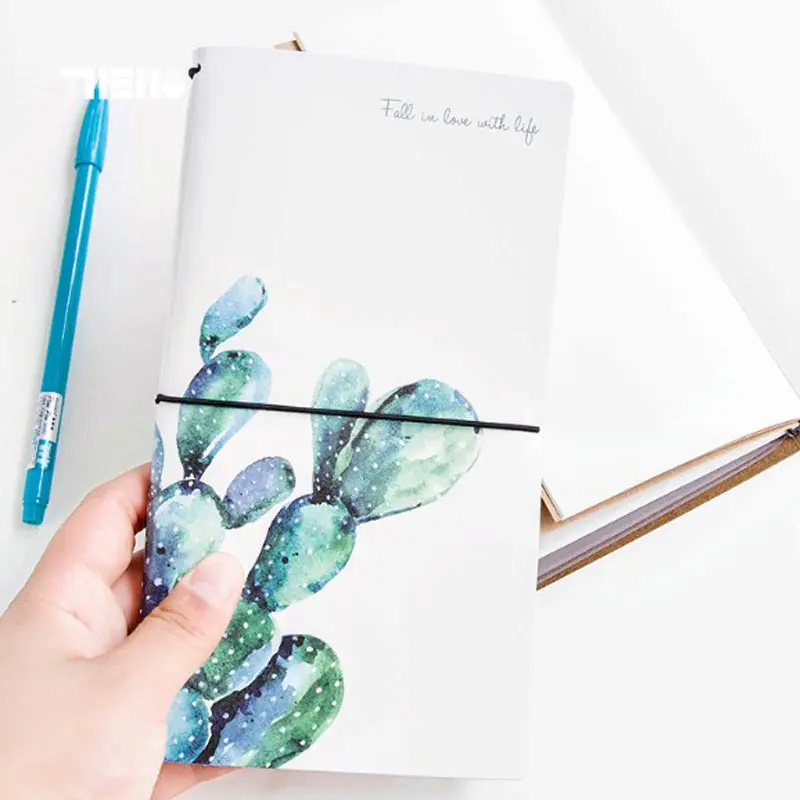 YIWI кактус листья из искусственной кожи чехол для планировщика дневник книга