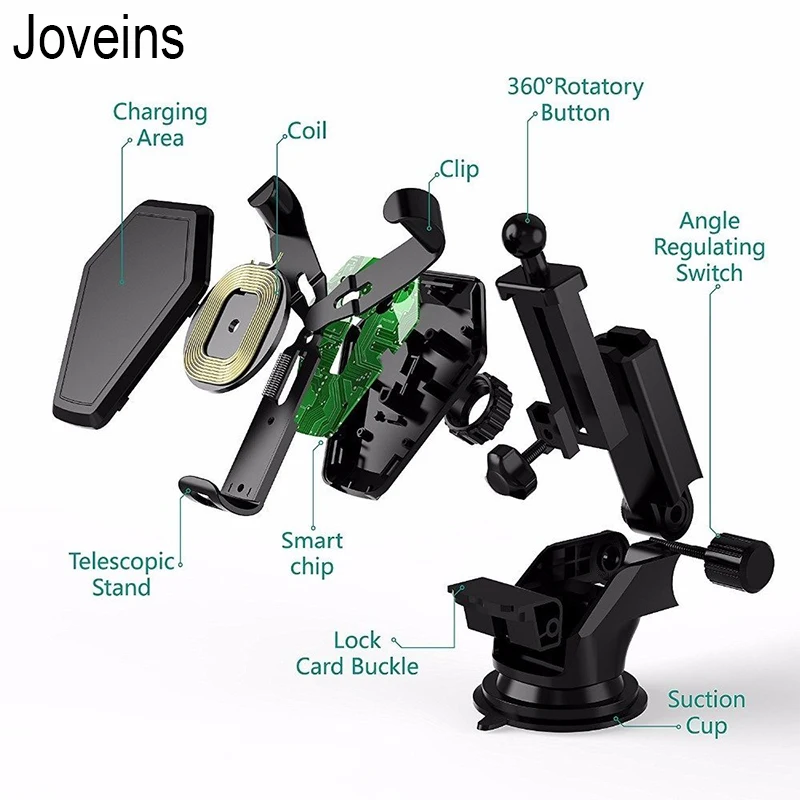 Автомобильный держатель для телефона на лобовое стекло jovein высокотехнологичный