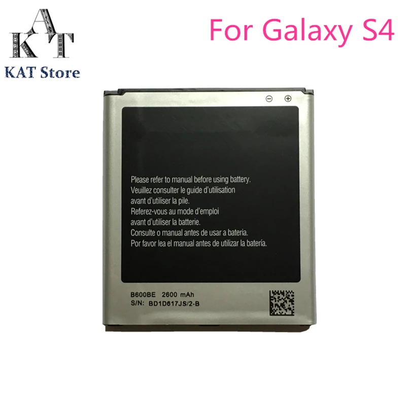 KAT мобильный телефон батареи для Samsung GALAXY S4 I9500 I9502 I9505 I9508 2600 мач литий-ионный