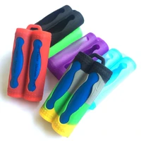 1000pcslot mini soft colorful silicone case protective skin two nodesingle node cover storage bag for 2 x 18650 batteries