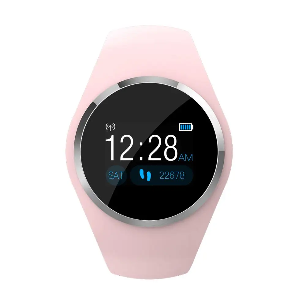 pink 696 Q1 Bluetooth женские Смарт-часы Модные женские монитор сердечного ритма фитнес-трекер Smartwatch Поддержка приложения для Android IOS pk Q8 - Цвет: pink