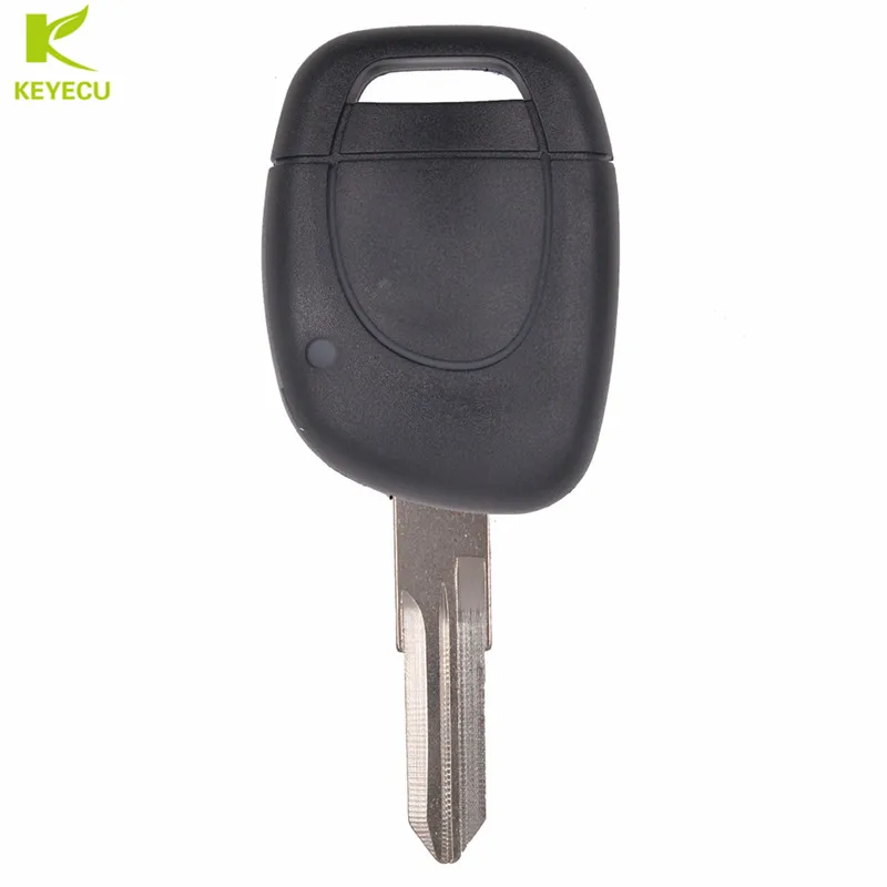 KEYECU сменный корпус дистанционного ключа Fob 1 кнопка для RENAULT Twingo Clio Kangoo Master с