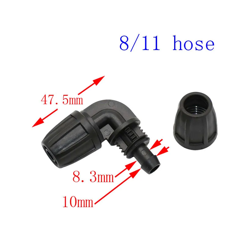 Шланг для полива wxrwxy 8/11 дюйма 90 градусов резьба 3/8 5 шт.|hose repair|elbow barbhose thread adapter |