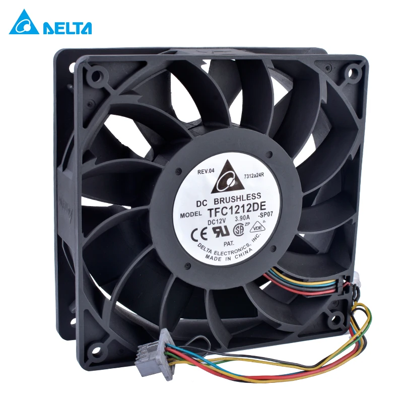 TFC1212DE 12V 3.90A 12038 12 см вентилятор 120 мм 4 линии большой воздушный охлаждения|12cm fan|120mm