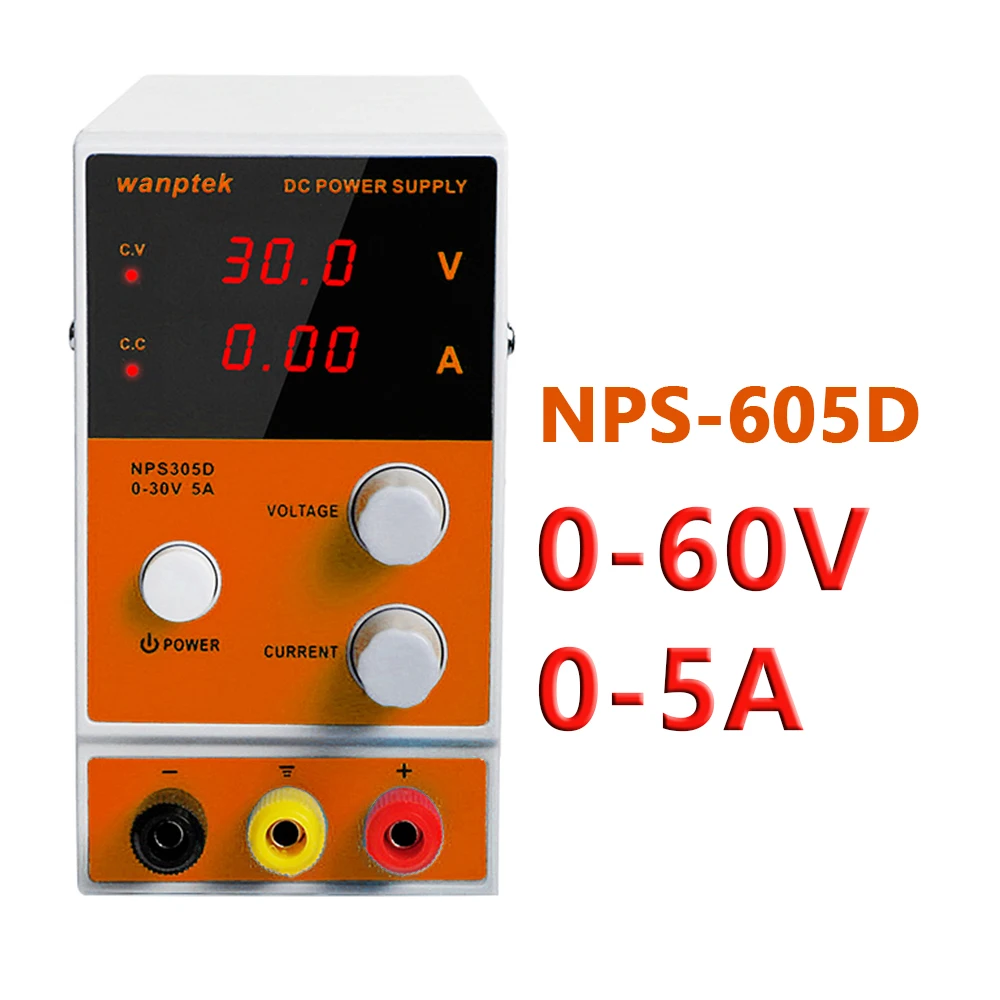 Регулируемый источник питания постоянного тока NPS 305D 30В 5А цифровой дисплей