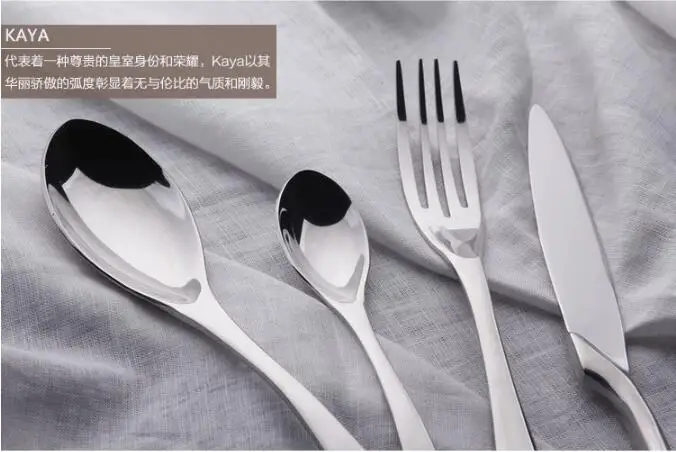 4 шт./компл. черный/золотой/серебристый цвет набор столовых приборов