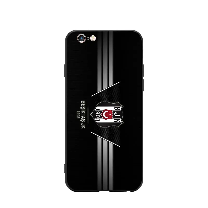 Turkey Football Soccer BJK Besiktas Logo Eagle Theme Soft TPU Phone Cases For iPhone 6/6s/7/7s/8s/X/XR/MAX Silicon Case Bumper |