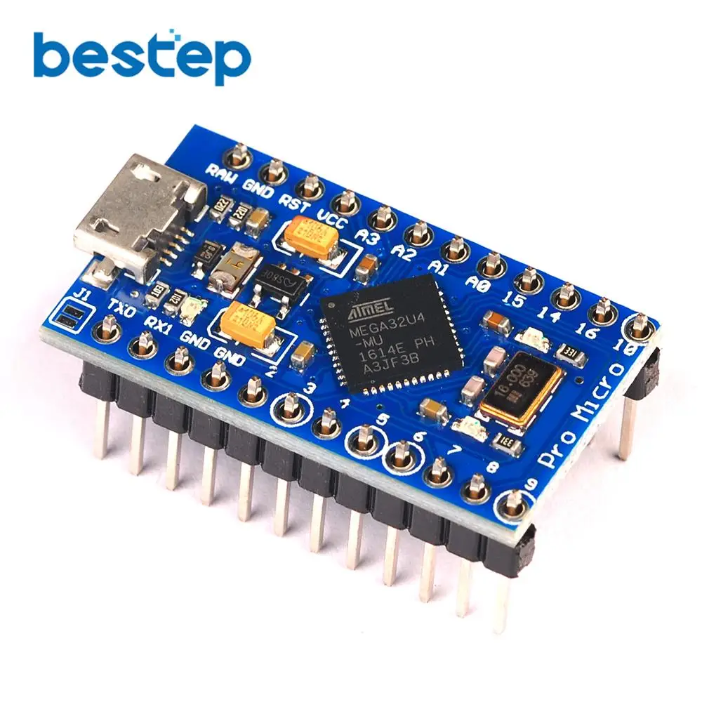 Pro Micro ATmega32U4 5V 16 МГц заменить ATmega328 для Arduino Mini с 2 Row штыревые Leonardo Usb Интерфейс |