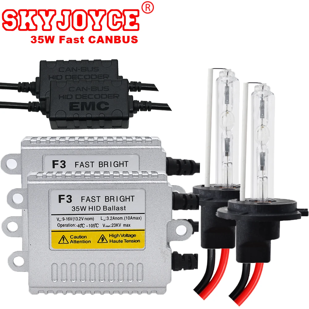 Canbus без ошибок 35 Вт AC качество hid canbus комплект H1 H3 H7 H8 H9 H10 H11 9005/6 880 предупреждение