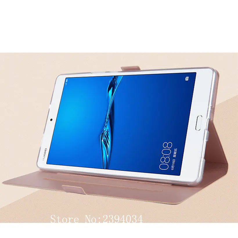 Роскошный чехол для Huawei Mediapad M3 Lite 8 0 умный из искусственной кожи с подставкой