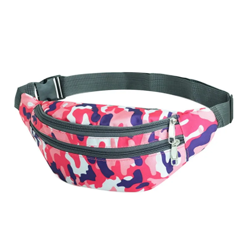 Pink B1 PUI men TIUA модная сумка для женщин Мужская поясная сумка цветная унисекс поясная сумка для мобильного телефона на молнии сумка на пояс - Цвет: Pink B1