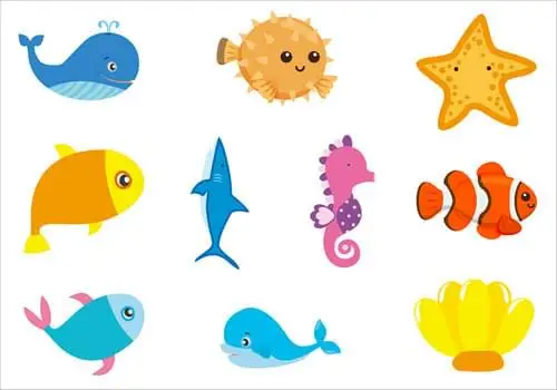 fish DIY Алмазная вышивка с узором 5D алмазная живопись для детей круглая Алмазная наклейка двухсторонняя наклейка рождественские украшения - Цвет: fish