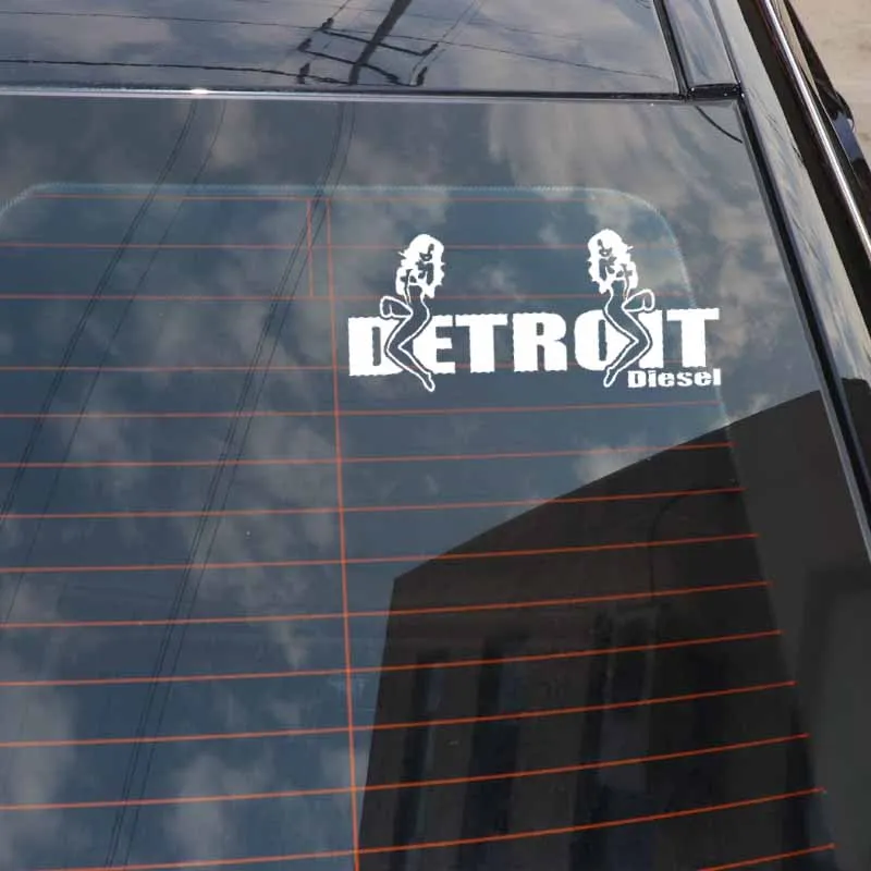 YJZT 14 5 см * 6 2 DETROIT DIESEL виниловые наклейки в виде Фотообоев c переводными картинками