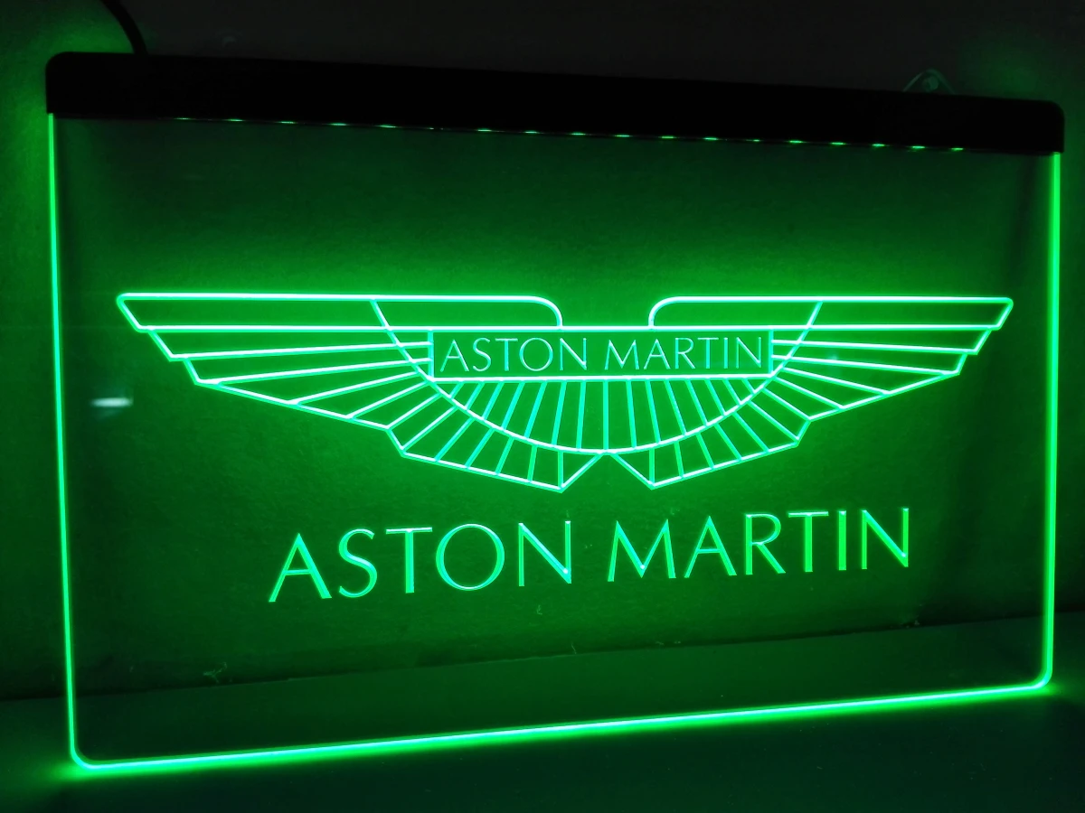 LG147 Aston martin светодиодный неоновый светильник знак подвесной для домашнего