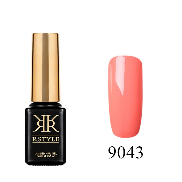 SC9043 RSTYLE коричневый темно-красный цвет 8 мл гель-лаки для ногтей 30 одноцветное цвета доступны УФ гель лак для ногтей прочного Макарон художественный - Цвет: SC9043