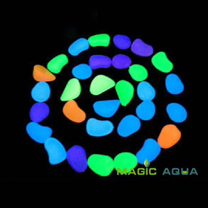 20 шт. красивый светящийся ночсветильник камень для аквариума рептилий украшение