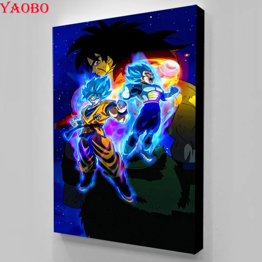 Искусство и ремесла 5D DIY Алмазная картина круглая вышивка крестиком Dragon Ball Z полная квадратная Мозаика из смолы Алмазная вышивка рукоделие
