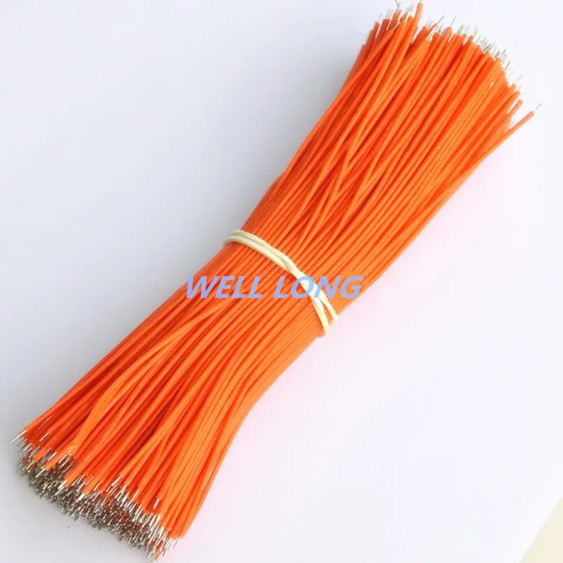 

( 500 pcs/lot ) Orange Wire 150mm, UL-1007 26AWG Wire, Cable.