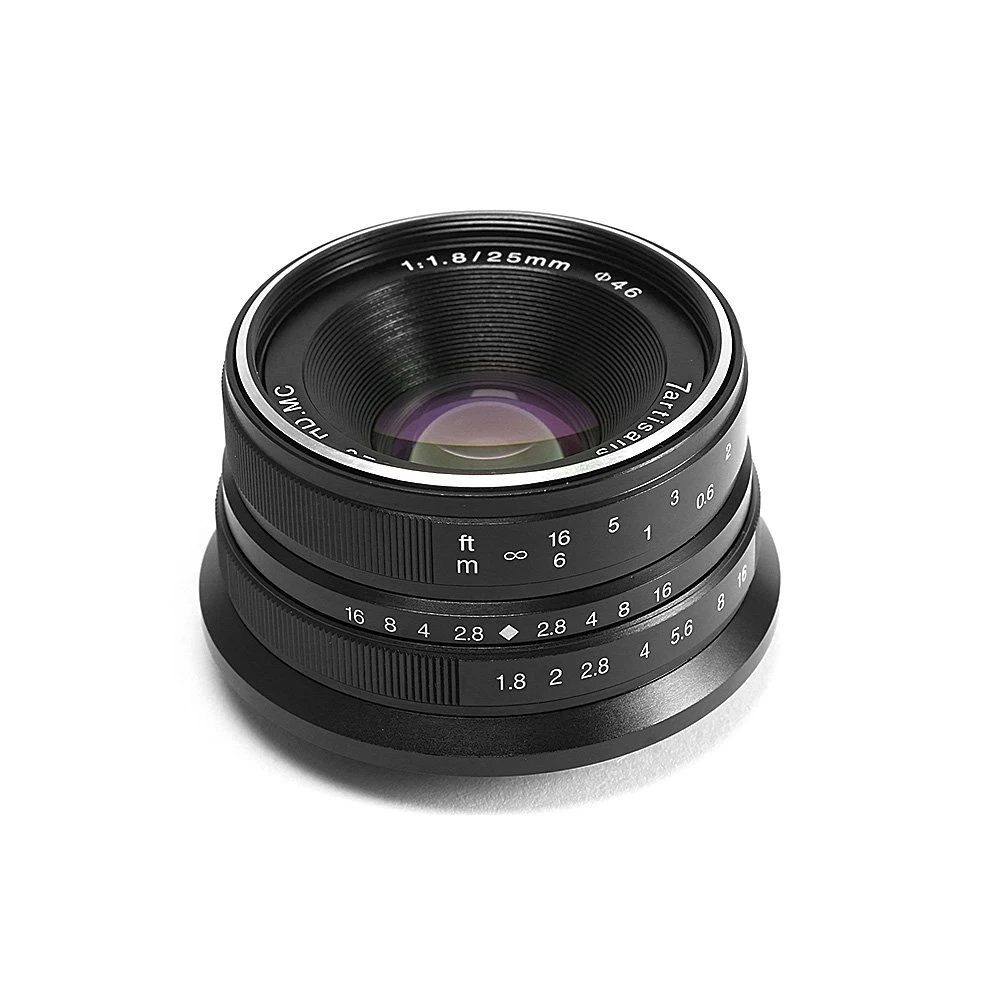 7 ремесленников 25 мм F1.8 объектив с E креплением для Canon EOS-M Micro 4/3 крепление/для sony A7