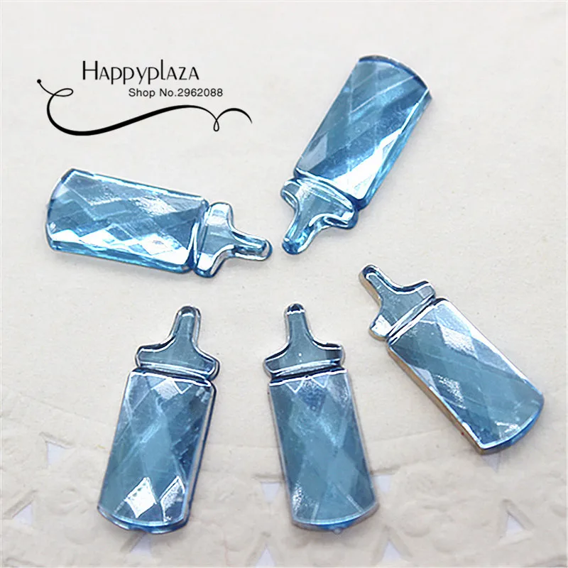 200 шт 7x18 мм Бутылка для молока Акриловые стразы детского душа украшения первого