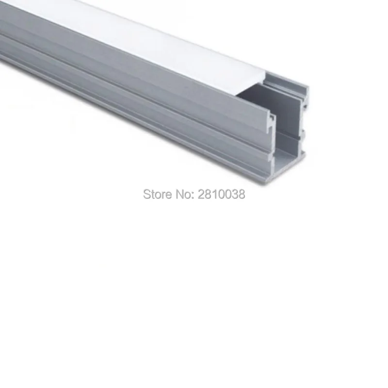 100X2 м наборы/лот Al6063 T6 U Стиль led профиль и 26 мм Высокий светодиодный алюминиевый