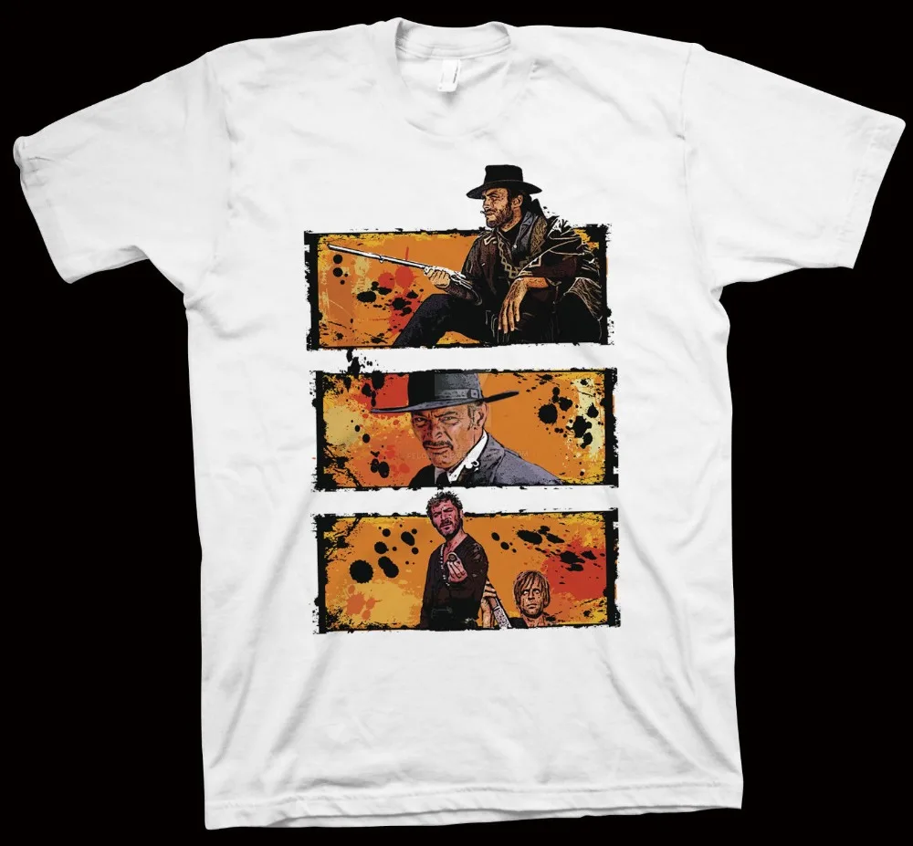 Футболка на несколько долларов больше Sergio Leone Clint Eastwood Lee Van Cleef пленка 2019 новый
