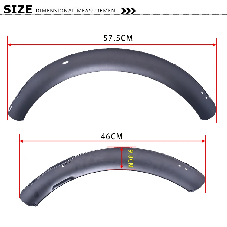 

20inch Snowboard electric bicycle special fender folding fat tire Sturdy stainless steel Special mudguard suit