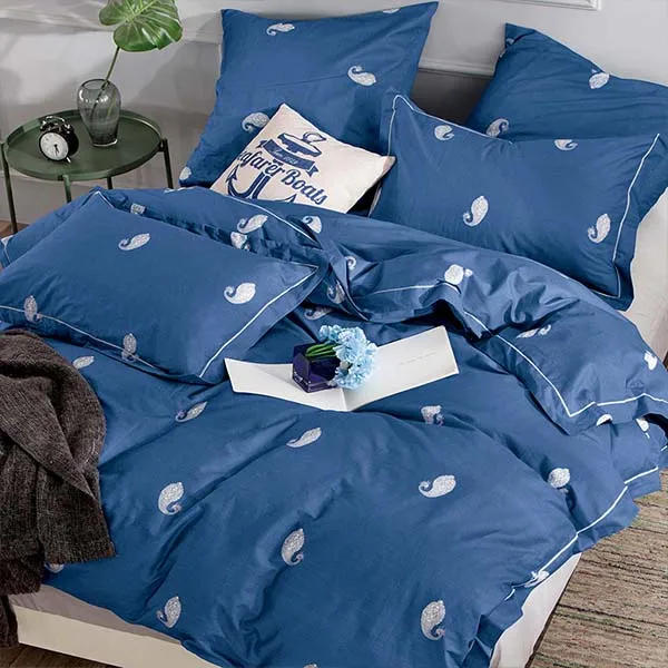 Alanna Solid Sweet style Little red Heart Flower Plant leaves and animals Printed 4/7pcs Bedding set with Different Color - Цвет: SL1007