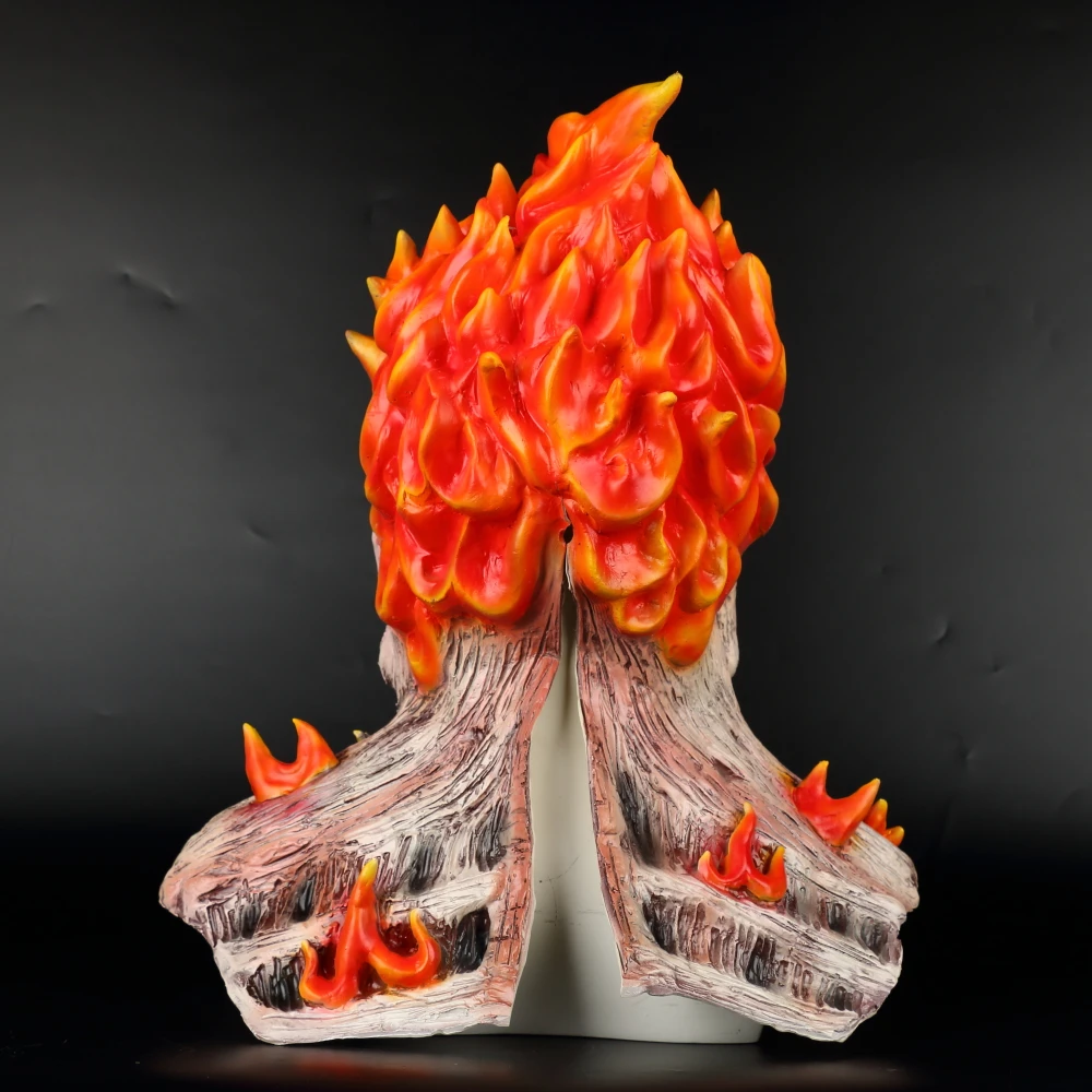 Череп пламенная маска Хэллоуин косплей пожарная на всю голову маскарадвечерние