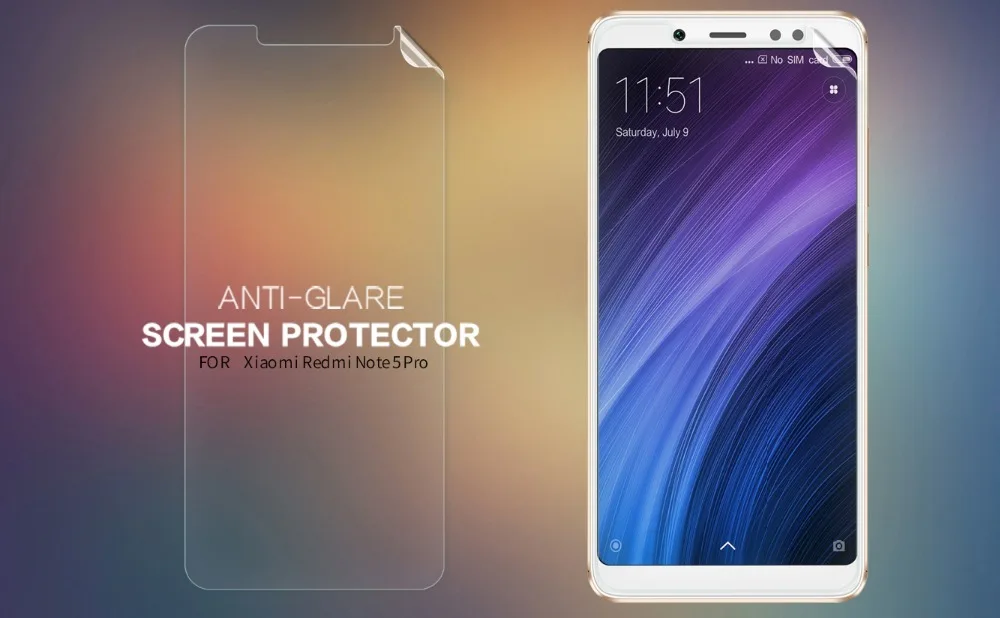 2 шт./лот для xiaomi redmi note 5 NILLKIN суперпрозрачная защитная пленка против отпечатков