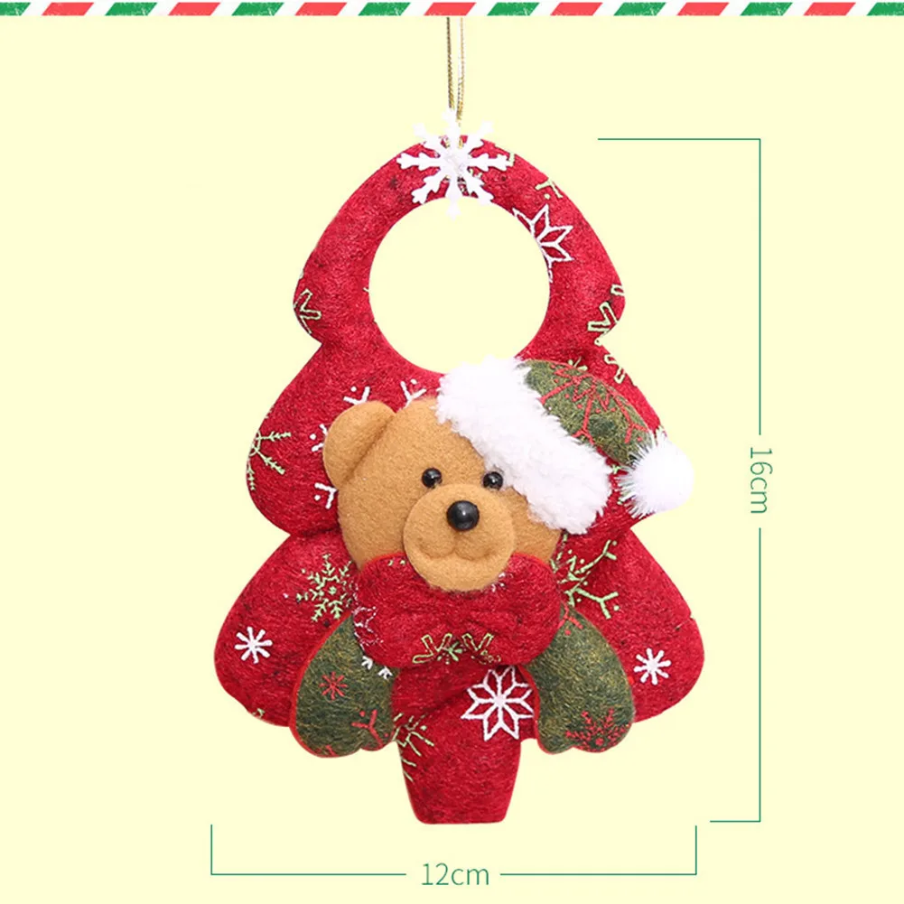 Navidad подвеска с Санта-Клаусом Рождественские украшения праздничные вечерние украшения для дома Рождественский Декор новые подарки для детей - Цвет: Bear