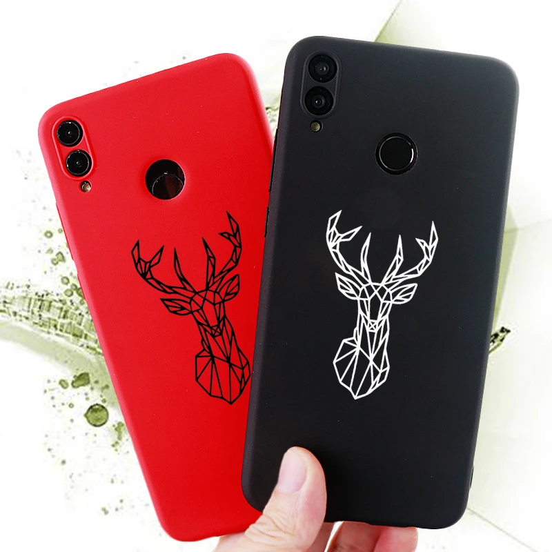 Забавный мобильный телефон чехлы для huawei Honor Note Mate10 Pro 20X Nova3 3i чехол олень Мягкий