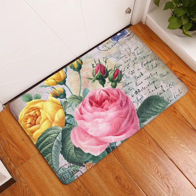 Ретро стиль строительный плакат с принтом ковры противоскользящие напольные