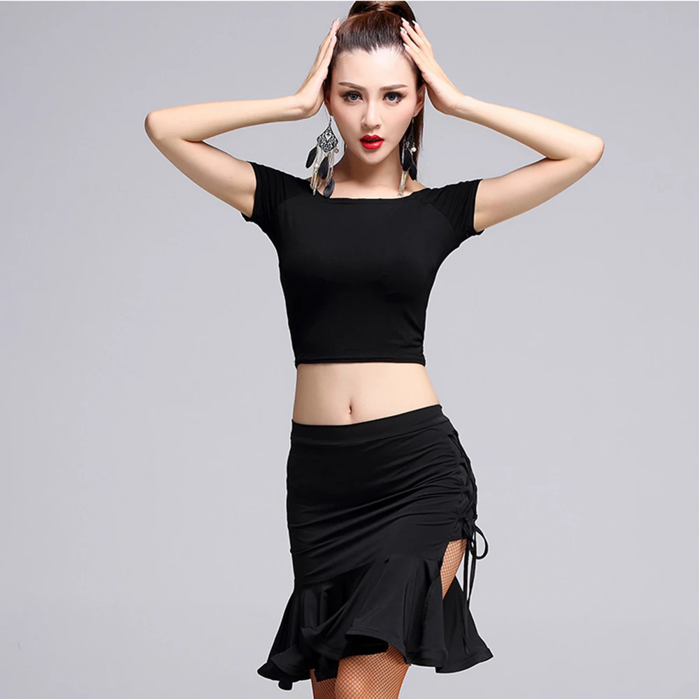 Женские костюмы для латиноамериканских танцев костюм из 3 предметов (топы юбки и