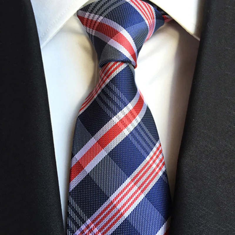 Новинка 2019 широкие шелковые галстуки для мужчин однотонные мужские в полоску 8 см