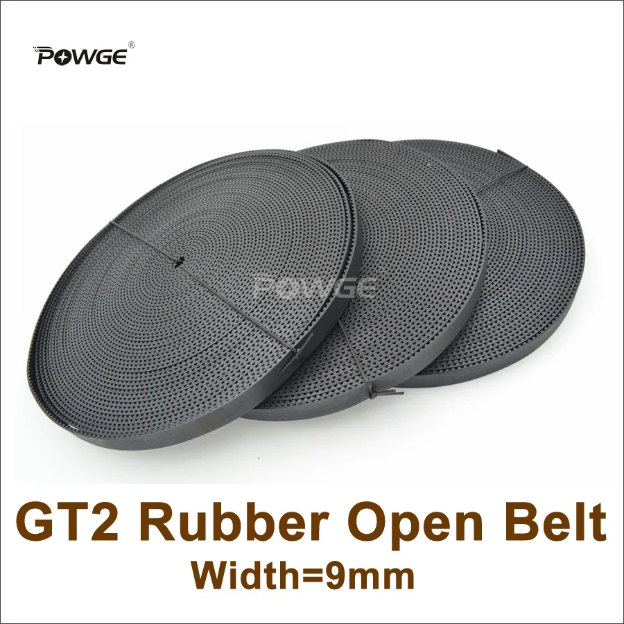 Ремень ГРМ POWGE GT2 50 метров ширина = 9 мм подходит для шкива открытая аксессуар 3D