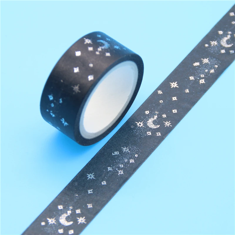 1 шт. бумажная Маскировочная лента Moon Stars Washi для скрапбукинга своими руками