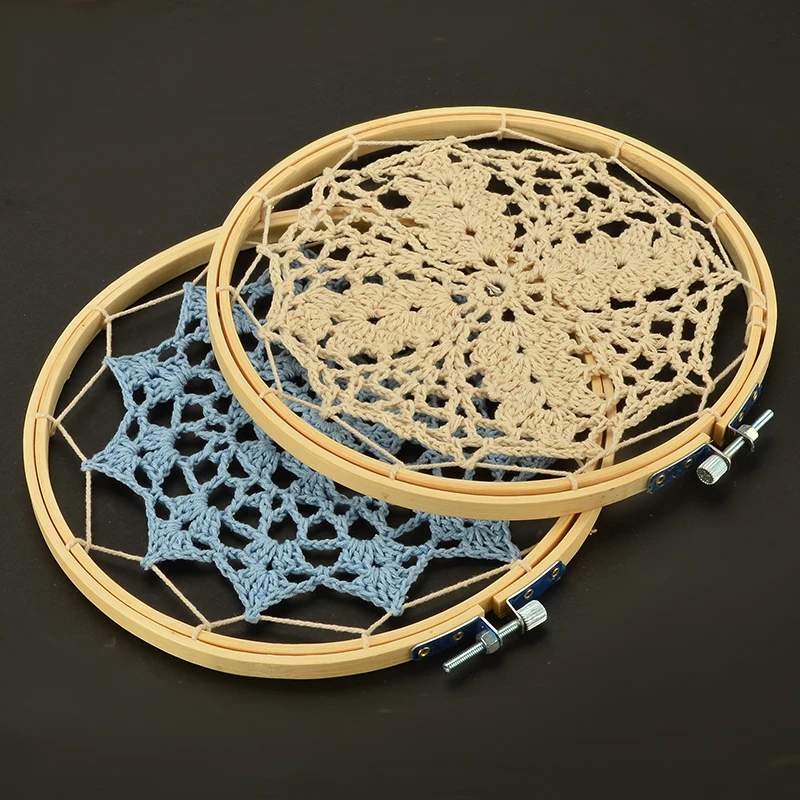 Кружево Ловец снов Набор DIY большой Doily задний план стены Висячие ремесла, украшения кружева Ловец снов Свадебный домашний декор