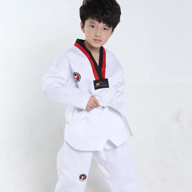 Formal Children Kimono Judo Kickboxing Practice Costume set White Kids Boys Girls Taekwondo Set Karate Tae Kwon Do Clothes 3-14Y | Детская