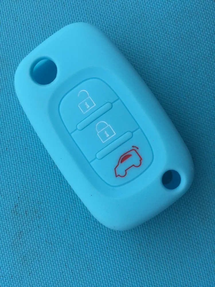 1 шт. новый силиконовый чехол для автомобильного ключа Smart Remote Flip Cover Protector 3 кнопки